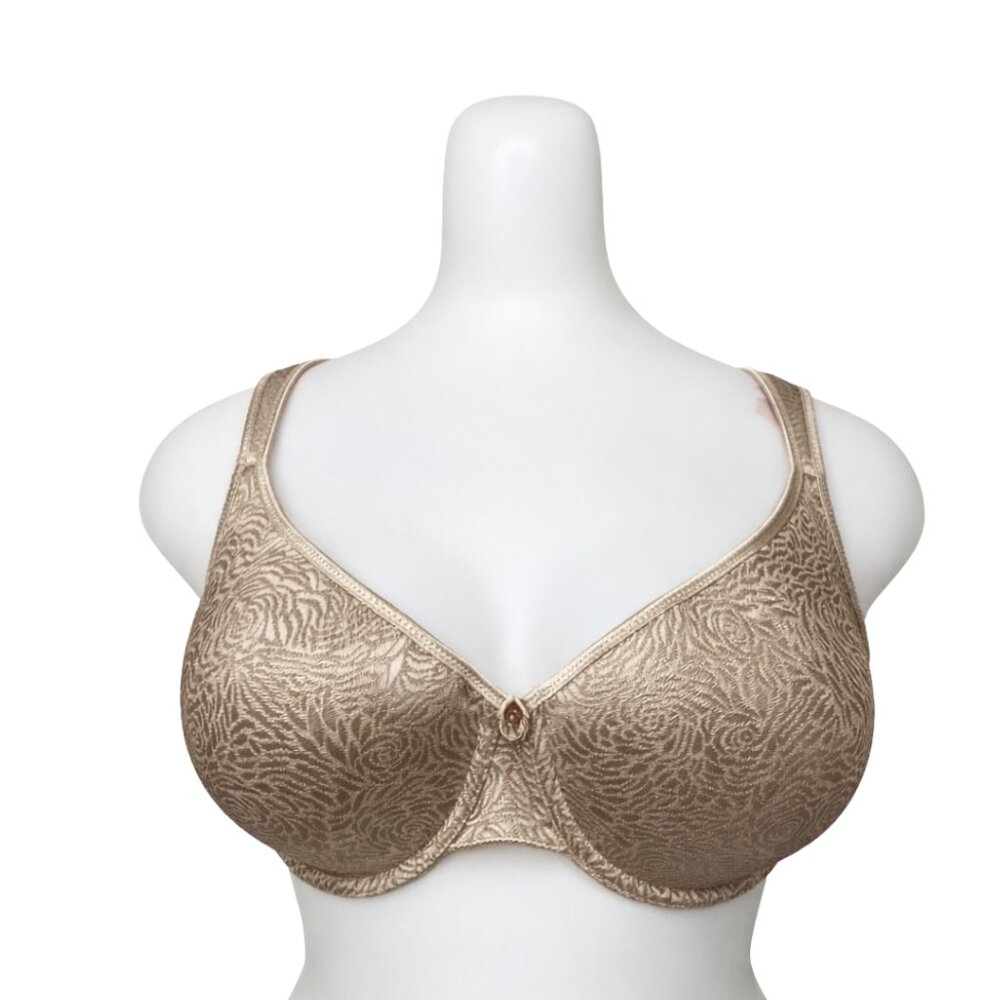 QT Intimates • Rose / Nude • Jacquard Bra • 36G • NWT